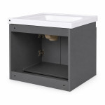 Závesná kúpeľňová skrinka s umývadlom + zrkadlo – nábytková súprava ModernHome Závesná kúpeľňová skrinka s umývadlom + zrkadlo – nábytková súprava ModernHome