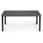 Veľký záhradný stôl pre 8 osôb, 180 × 90 cm, na terasu alebo do záhrady, sivá doska, MultiGarden Veľký záhradný stôl pre 8 osôb, 180 × 90 cm, na terasu alebo do záhrady, sivá doska, MultiGarden