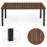 Veľký záhradný stôl pre 8 osôb, 180 × 90 cm - s hnedou doskou, MultiGarden Veľký záhradný stôl pre 8 osôb, 180 × 90 cm - s hnedou doskou, MultiGarden