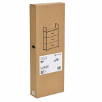 Skriňa s 3 látkovými zásuvkami, regál 60 cm, textilný organizér v štýle loft od ModernHome