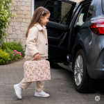 Domček pre bábiky v kufríku, poschodový, s dreveným nábytkom - 20 doplnkov ECOTOYS