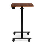 Prenosný stôl 70 x 48 cm, stolík na notebook, nastaviteľná výška 71,5 – 112 cm, drevená doska ModernHome Prenosný stôl 70 x 48 cm, stolík na notebook, nastaviteľná výška 71,5 – 112 cm, drevená doska ModernHome