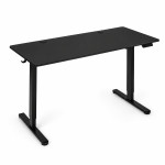 Elektrický stôl 140 x 60 cm s nastaviteľnou výškou 72–118 cm, čierny, ModernHome Elektrický stôl 140 x 60 cm s nastaviteľnou výškou 72–118 cm, čierny, ModernHome