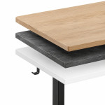 Rám písacieho stola s elektrickým nastavením výšky 72–120 cm, doska do 160 cm, čierny, ModernHome Rám písacieho stola s elektrickým nastavením výšky 72–120 cm, doska do 160 cm, čierny, ModernHome