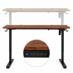 Elektrický stôl 140 × 60 cm s nastaviteľnou výškou 72–118 cm, dub v antikovom prevedení, ModernHome Elektrický stôl 140 × 60 cm s nastaviteľnou výškou 72–118 cm, dub v antikovom prevedení, ModernHome