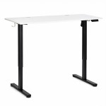 Elektrický stôl 120 x 60 cm s nastaviteľnou výškou 72–118 cm, biela doska, ModernHome Elektrický stôl 120 x 60 cm s nastaviteľnou výškou 72–118 cm, biela doska, ModernHome