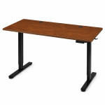 Elektrický stôl 120 x 60 cm s výškovým nastavením 72–118 cm, tmavý dub, ModernHome Elektrický stôl 120 x 60 cm s výškovým nastavením 72–118 cm, tmavý dub, ModernHome