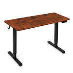 Elektrický stôl 120 × 60 cm s nastaviteľnou výškou 72–118 cm, v štýle starého dubu, ModernHome