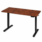 Elektrický stôl 120 × 60 cm s nastaviteľnou výškou 72–118 cm, v štýle starého dubu, ModernHome