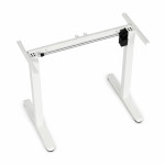 Rám písacieho stola s elektrickým nastavením výšky 72–118 cm, doska do 160 cm, biela, ModernHome