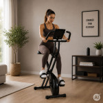 Skladací magnetický stacionárny bicykel, 8 úrovní odporu, nosnosť 120 kg, MOVEPRO