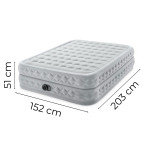 Veľký nafukovací matrac pre dve osoby, rozmery 203 × 152 × 51 cm, s integrovanou elektrickou pumpou – posteľ INTEX 64490 Veľký nafukovací matrac pre dve osoby, rozmery 203 × 152 × 51 cm, s integrovanou elektrickou pumpou – posteľ INTEX 64490
