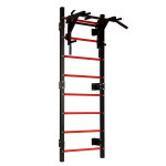Gymnastická rebrík 215 cm, hrazda na cvičenie pre deti a dospelých, čierna, MOVEPRO
