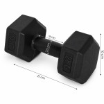 Šesťhranné činky, sada 2x2 kg, závažia na cvičenie, fitness závažia, čierne, MOVEPRO Šesťhranné činky, sada 2x2 kg, závažia na cvičenie, fitness závažia, čierne, MOVEPRO