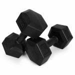 Šesťhranné činky, sada 2x5 kg, závažia na cvičenie, fitness závažia, čierne, MOVEPRO Šesťhranné činky, sada 2x5 kg, závažia na cvičenie, fitness závažia, čierne, MOVEPRO