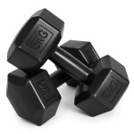 Šesťhranné činky, sada 2x5 kg, závažia na cvičenie, fitness závažia, čierne, MOVEPRO Šesťhranné činky, sada 2x5 kg, závažia na cvičenie, fitness závažia, čierne, MOVEPRO