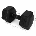 Šesťhranné činky, sada 2x5 kg, závažia na cvičenie, fitness závažia, čierne, MOVEPRO Šesťhranné činky, sada 2x5 kg, závažia na cvičenie, fitness závažia, čierne, MOVEPRO