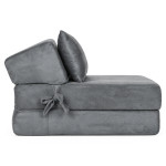 Rozkladacia pohovka 2 v 1, jednolôžková, penová, s funkciou spania, matrac 190 × 70 cm, ModernHome Rozkladacia pohovka 2 v 1, jednolôžková, penová, s funkciou spania, matrac 190 × 70 cm, ModernHome