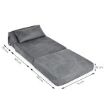 Rozkladacia pohovka 2 v 1, jednolôžková, penová, s funkciou spania, matrac 190 × 70 cm, ModernHome Rozkladacia pohovka 2 v 1, jednolôžková, penová, s funkciou spania, matrac 190 × 70 cm, ModernHome