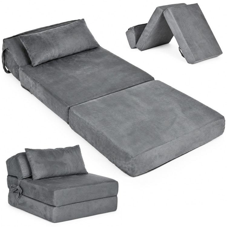 Rozkladacia pohovka 2 v 1, jednolôžková, penová, s funkciou spania, matrac 190 × 70 cm, ModernHome Rozkladacia pohovka 2 v 1, jednolôžková, penová, s funkciou spania, matrac 190 × 70 cm, ModernHome
