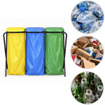 Stojan na triedenie odpadu, 3x120 litrov, odpadkový kôš, odpad, 3 priehradky, regál MultiGarden