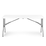 Záhradný stôl na catering 153 x 70 cm, skladací do kufríka, biely, MultiGarden Záhradný stôl na catering 153 x 70 cm, skladací do kufríka, biely, MultiGarden
