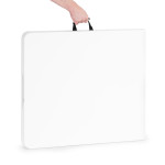 Záhradný stôl na catering 153 x 70 cm, skladací do kufríka, biely, MultiGarden Záhradný stôl na catering 153 x 70 cm, skladací do kufríka, biely, MultiGarden