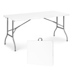 Záhradný stôl na catering 153 x 70 cm, skladací do kufríka, biely, MultiGarden Záhradný stôl na catering 153 x 70 cm, skladací do kufríka, biely, MultiGarden