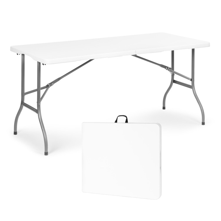 Záhradný stôl na catering 153 x 70 cm, skladací do kufríka, biely, MultiGarden Záhradný stôl na catering 153 x 70 cm, skladací do kufríka, biely, MultiGarden