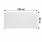 Infračervený ohrievač s LED displejom, ohrievací panel 60 x 120 cm, IR žiarič 1200 W, Wi-Fi