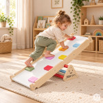 Drevené detské ihrisko, lezecká súprava Montessori, rebrík, rovnovážna lišta LUNA ECOTOYS Drevené detské ihrisko, lezecká súprava Montessori, rebrík, rovnovážna lišta LUNA ECOTOYS