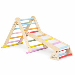 Drevené detské ihrisko, lezecká súprava Montessori, rebrík, rovnovážna lišta LUNA ECOTOYS Drevené detské ihrisko, lezecká súprava Montessori, rebrík, rovnovážna lišta LUNA ECOTOYS