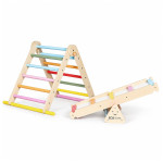 Drevené detské ihrisko, lezecká súprava Montessori, rebrík, rovnovážna lišta LUNA ECOTOYS Drevené detské ihrisko, lezecká súprava Montessori, rebrík, rovnovážna lišta LUNA ECOTOYS
