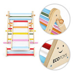 Drevené detské ihrisko, lezecká súprava Montessori, rebrík, rovnovážna lišta LUNA ECOTOYS Drevené detské ihrisko, lezecká súprava Montessori, rebrík, rovnovážna lišta LUNA ECOTOYS