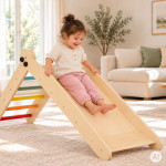 Drevené detské ihrisko, lezecká súprava Montessori, rebrík s rampou HENRY ECOTOYS Drevené detské ihrisko, lezecká súprava Montessori, rebrík s rampou HENRY ECOTOYS