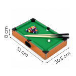 Mini biliardový stôl 50 x 30 cm, herná sada pre deti, príslušenstvo ECOTOYS