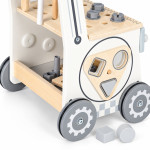 Drevená dielňa pre deti – tlačný vozík s náradím, 34 dielov, ECOTOYS