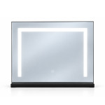LED kozmetické zrkadlo na líčenie 50 x 40 cm s podsvietením v 3 farbách, čierne, ModernHome