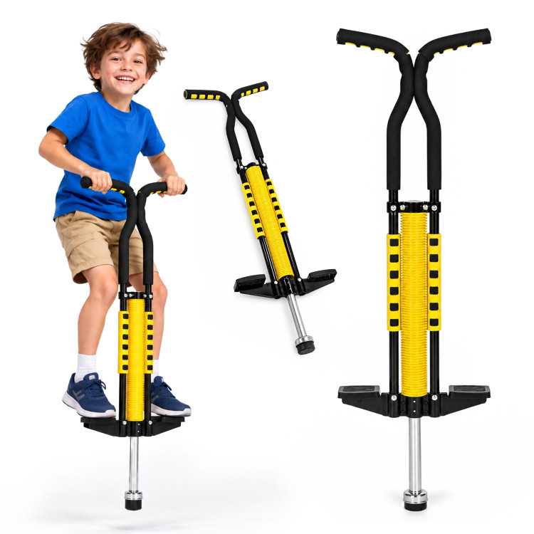Pogo tyč na skákanie, jump stick, skákadlo pre deti do 80 kg, žltá