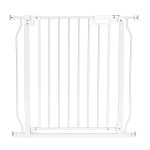 Bezpečnostná bránka 75–83 cm na schody a dvere, oceľová, biela, ECOTOYS Bezpečnostná bránka 75–83 cm na schody a dvere, oceľová, biela, ECOTOYS