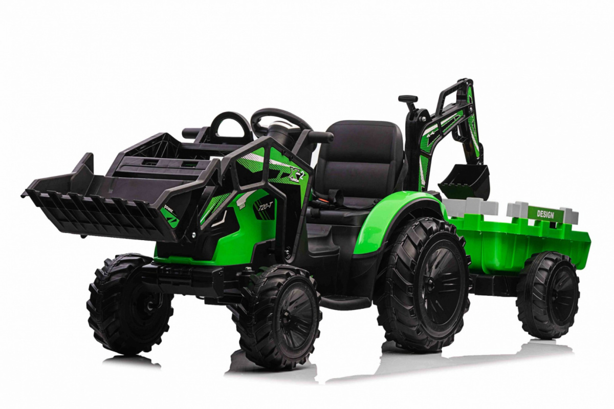 Ramiz Elektrický traktor 720-T - zelený - 2x45W- 12V/10Ah- 2025