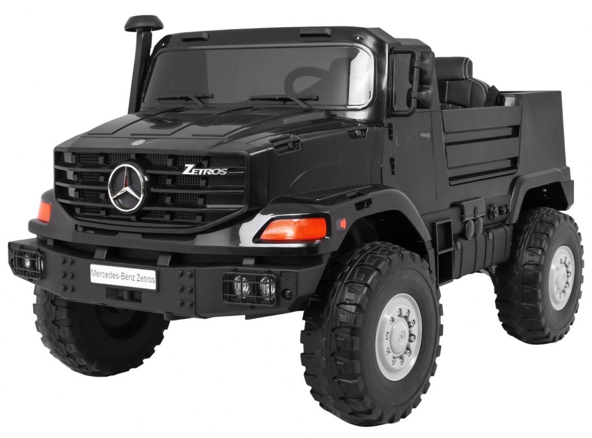 RAMIZ Elektrické autíčko Mercedes Benz Zetros - čierne - 2 x 60W / 12V - 12V/10Ah -2025