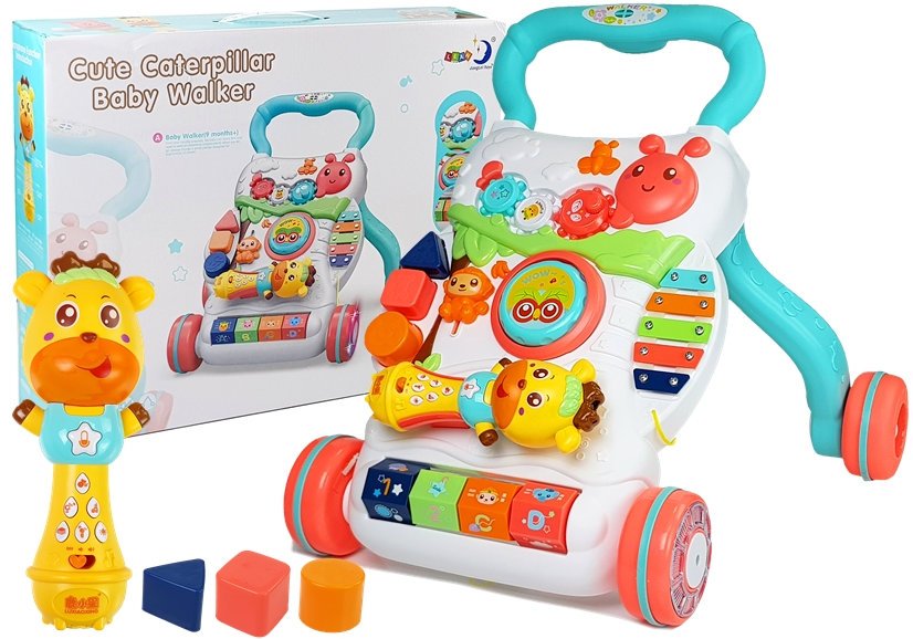 LEAN TOYS Vzdelávacie chodítko s interaktívnym mikrofónom