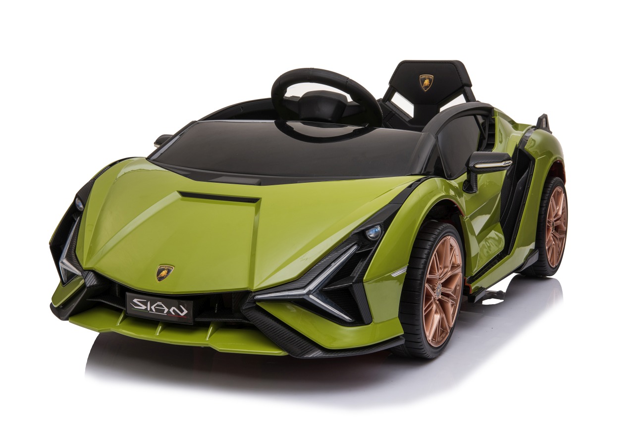 RAMIZ Elektrické autíčko Lamborghini SIAN - zelené - 2x35W- BATÉRIA - 12V7Ah - 2025