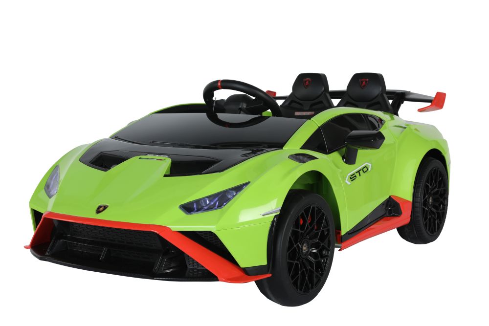 LEAN CARS Elektrická autíčko Lamborghini STO - Drift - zelené - 2x45W- BATÉRIA - 24V 4,5Ah - 2024