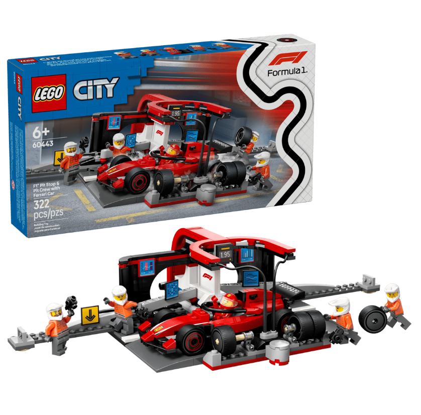 LEGO LEGO City – Zastávka v F1 a Pit Crew s autom Ferrari