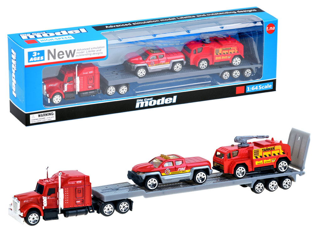 Hasičská sada aut 3 ks