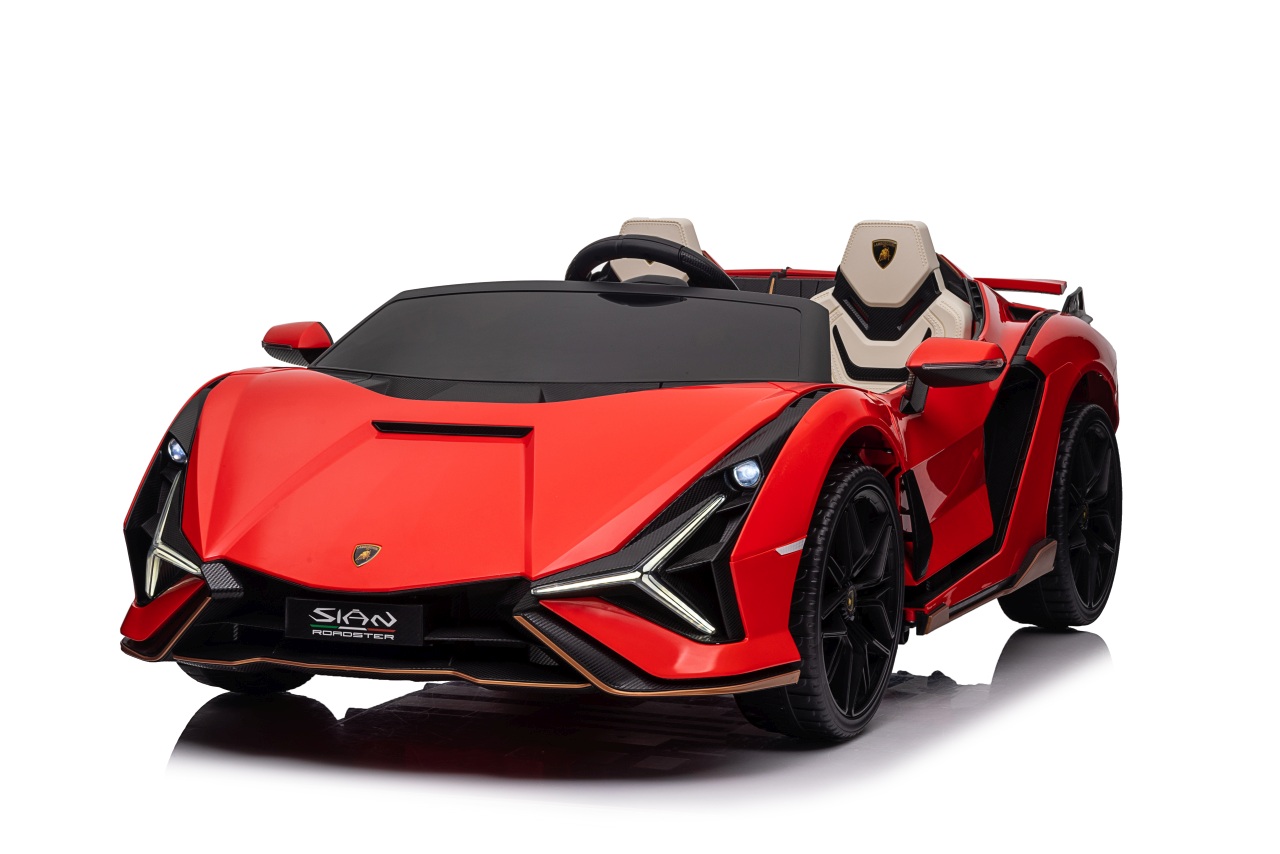 RAMIZ Elektrická autíčko Lamborghini SIAN - červené - 4x100W- BATÉRIA - 24V 9Ah - 2025