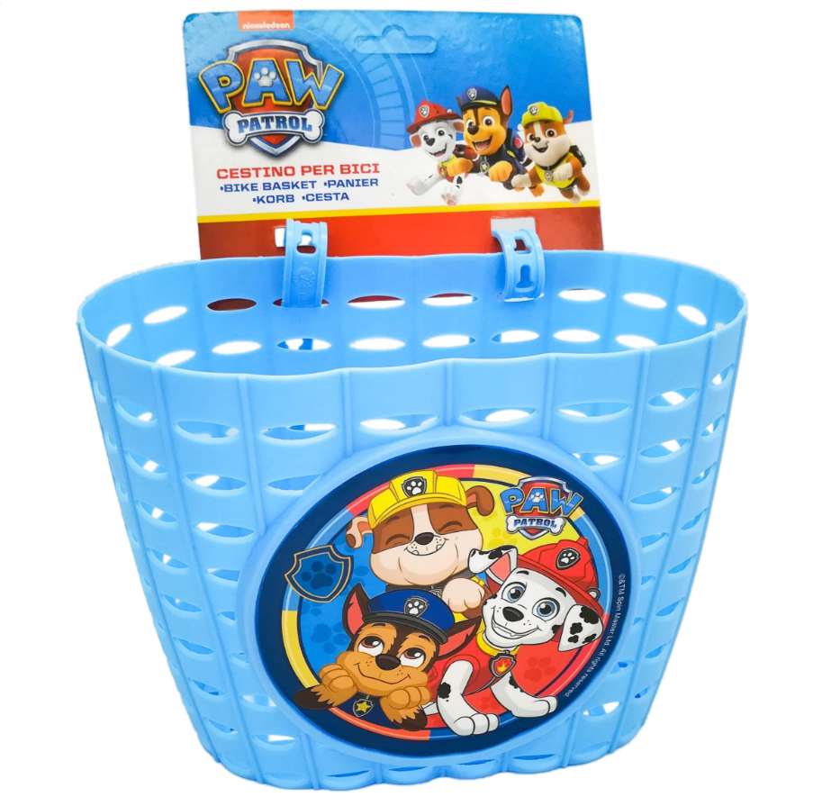 Romstom Detský plastový košík na bicykel – Paw Patrol modrý