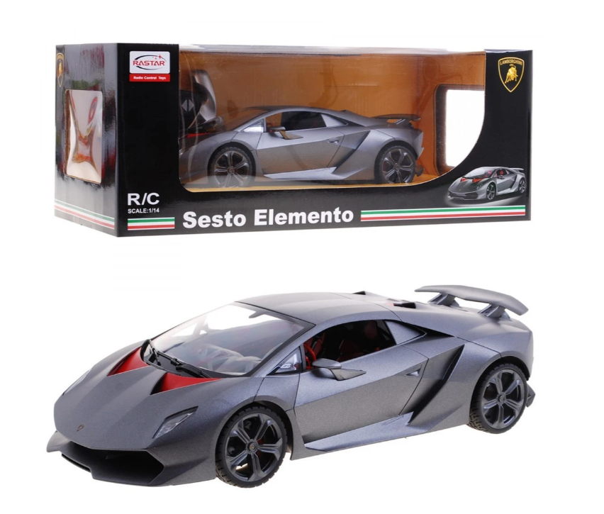 Rastar Auto R/C Lamborghini Sesto Elemento 1:14 RASTAR - sivé